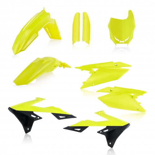 KIT PLÁSTICOS COMPLETO ACERBIS SUZUKI RM-Z 250 2019 - 2020 AMARELO FLUO